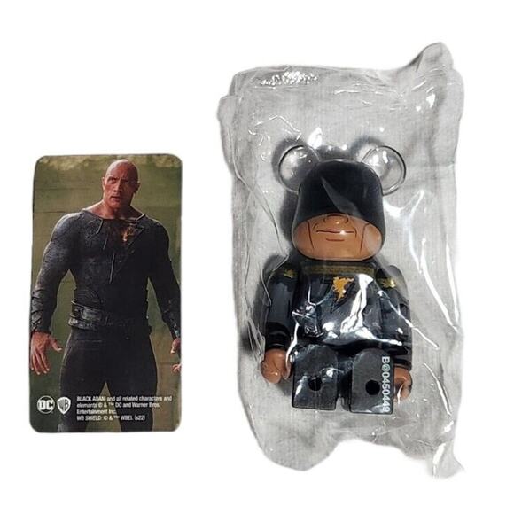 Bearbrick Toys Series 45 Hero Black Adam With Card Open Box - Picture 1 of 6